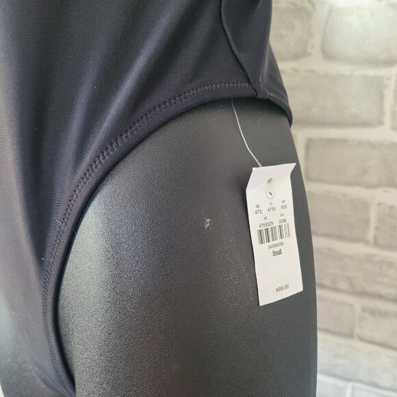 UpWest One Piece Swimsuit Henley High Leg Tank Small Beach NEW $88 - Picture 4 of 7